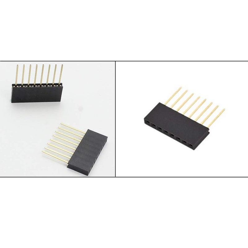 Comidox 2.54mm Pitch 8 Pin Single Row Straight Female Header Socket Connector for Arduino Shield 50Pcs - Image 4